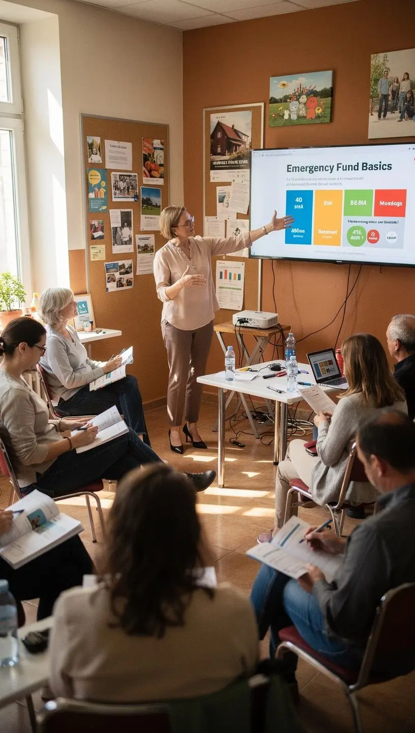 Lépésről lépésre haladó pénzügyi terv készítését mutató oktatóanyag oldalai