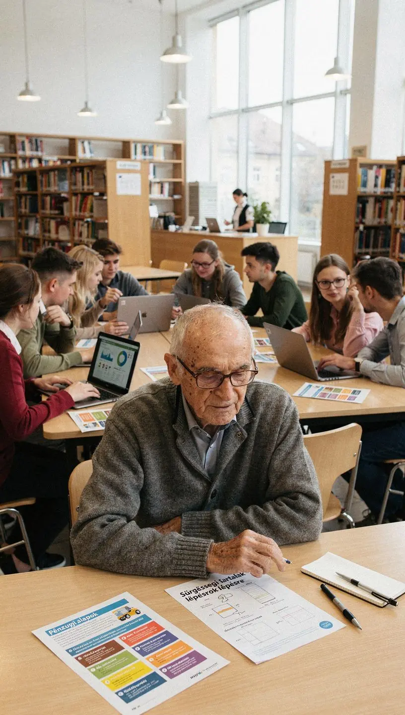 Pénzügyi tudatosságot növelő oktatási blog nyitóoldala egy laptop képernyőjén