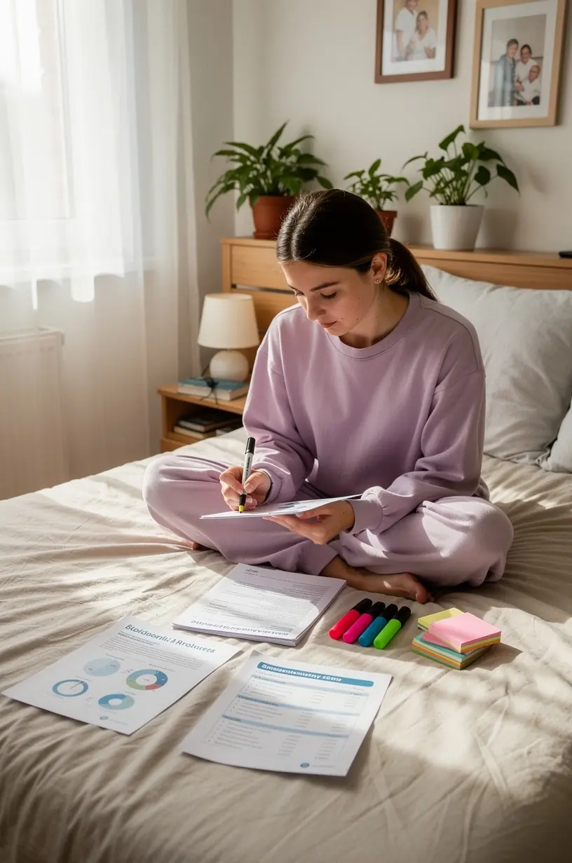 Pénzügyi vészhelyzeti alap összeállításának lépéseit bemutató nyomtatott útmutató képe